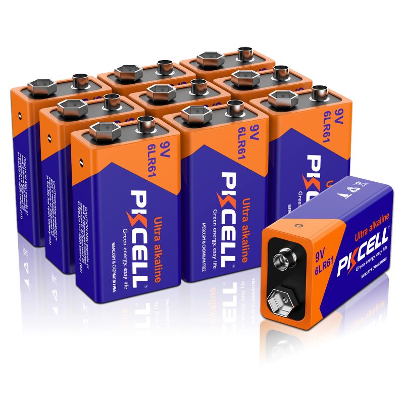 Photo 1 of PILOCEL 9V Battery 9V 6LR61 10 Counts