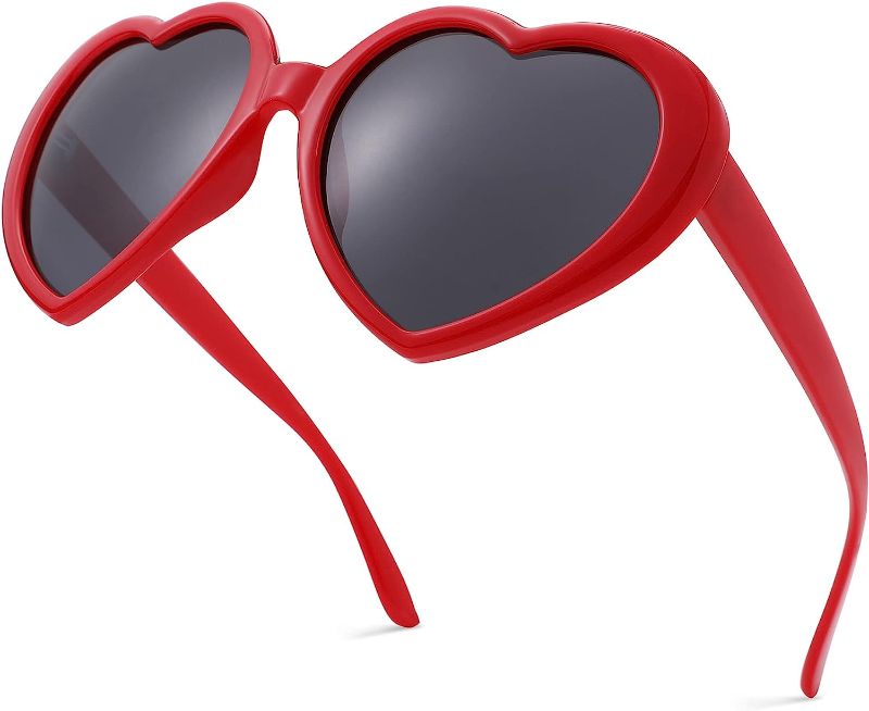 Photo 1 of NULOOQ Polarized Heart Shaped Sunglasses 