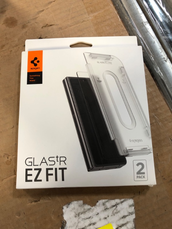 Photo 2 of Spigen Tempered Glass Screen Protector [GlasTR EZ FIT] designed for Galaxy Z Fold 4 [2 Pack]