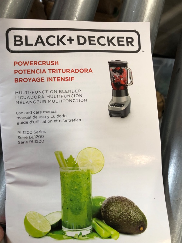 Photo 2 of **USED & DIRTY** **TESTED POWERS ON** BLACK+DECKER PowerCrush Multi-Function Blender