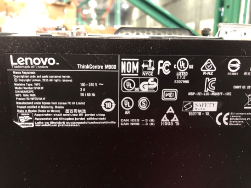 Photo 5 of Lenovo ThinkCentre M900 SFF Computer PC, Intel Quad Core i5-6500 up to 3.6GHZ, 16GB DDR4 RAM, 256GB Solid State Drive, DVDRW, 4K Support, DP, VGA,Windows 10 Pro 64 Bit English/Spanish/French(Renewed) 16 GB RAM|256 GB SSD