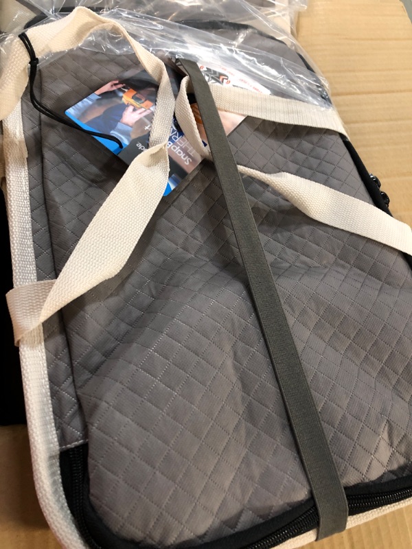 Photo 1 of **GREY NOT ORANGE** CleverMade Reusable Grocery Shopping Bags Grey 