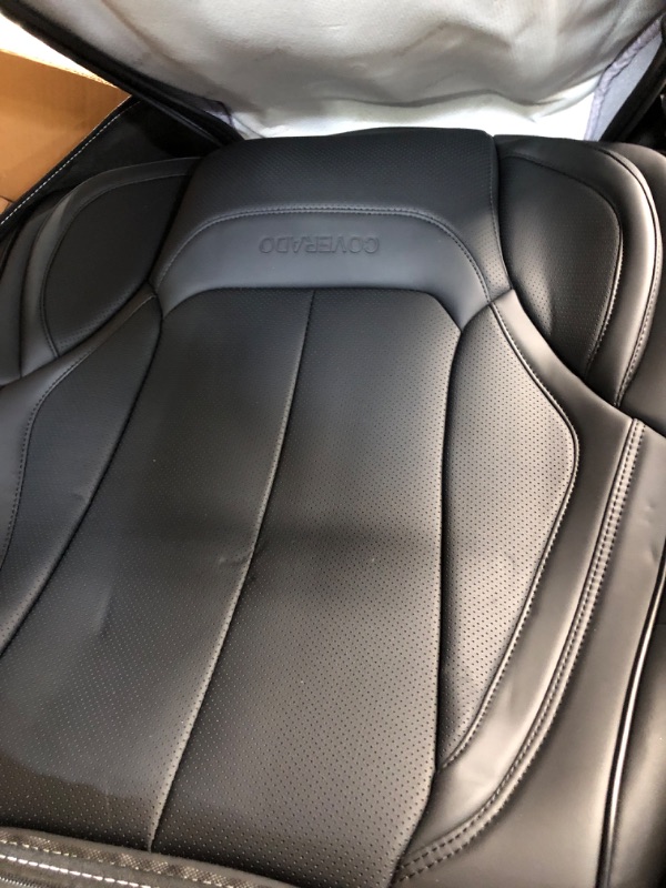 Photo 3 of **ONE SEAT COVER IS CUT**
Coverado Car Seat Covers Full Set Black