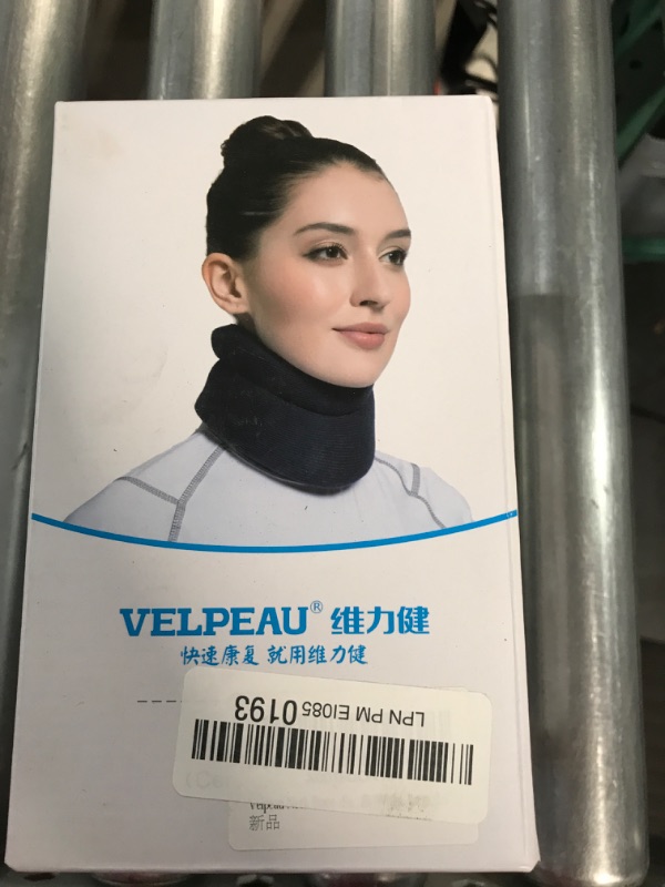 Photo 1 of Velpeau Neck Brace -Foam Cervical Collar - Soft Neck Support Relieves Pain & Pressure in Spine - Wraps Aligns Stabilizes Vertebrae - Can Be Used During Sleep (Enhanced, White, Large, 3.3?) Enhanced(regular)white Large (Pack of 1)