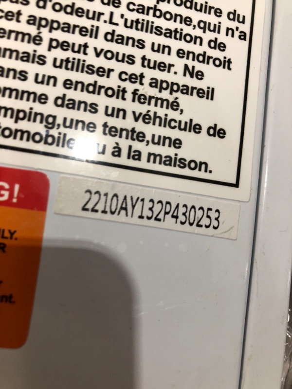 Photo 3 of *UNTESTED* Camplux 5L 1.32 GPM Outdoor Portable Propane Gas Tankless Water Heater With 1.2 GPM Water Pump White