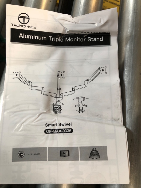 Photo 2 of Mount-It! Triple Monitor Mount 