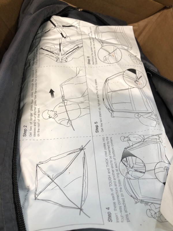 Photo 1 of ATTONER Screen House Room 10'x10'Screened Mesh Net Wall Canopy Tent - Dark Grey