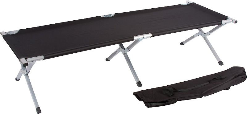 Photo 1 of **SEE NOTES**
Trademark Innovations 75" Portable Folding Camping Bed and Cot, Black
