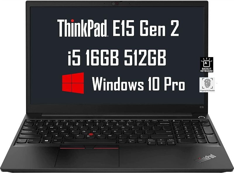 Photo 1 of **NEEDS A HARD RESET**
Latest Lenovo ThinkPad E15 15.6" FHD (Intel Quad-Core i5-1135G7 (Beats i7-10510U)
