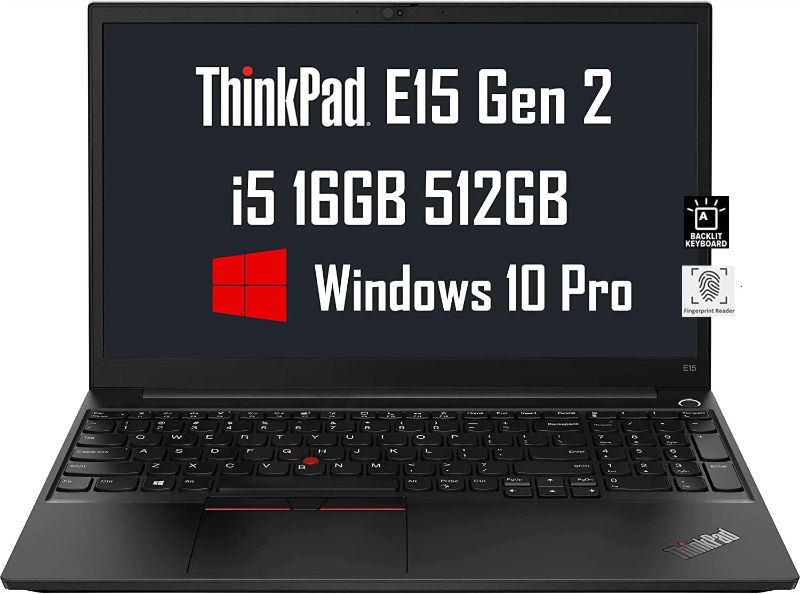 Photo 1 of Latest Lenovo ThinkPad E15 15.6" FHD (Intel Quad-Core i5-1135G7 (Beats i7-10510U)
