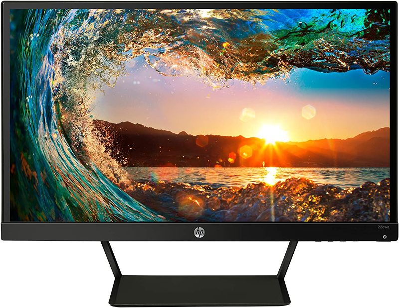 Photo 1 of HP Pavilion 22cwa 21.5-Inch Full HD 1080p IPS LED Monitor, Tilt, VGA and HDMI  - Black
