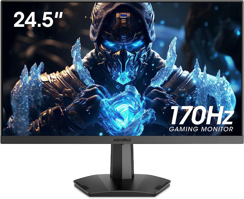 Photo 1 of KOORUI 24.5 Inch FHD Gaming Monitor, Computer Monitors Full HD (1920 x 1080), 