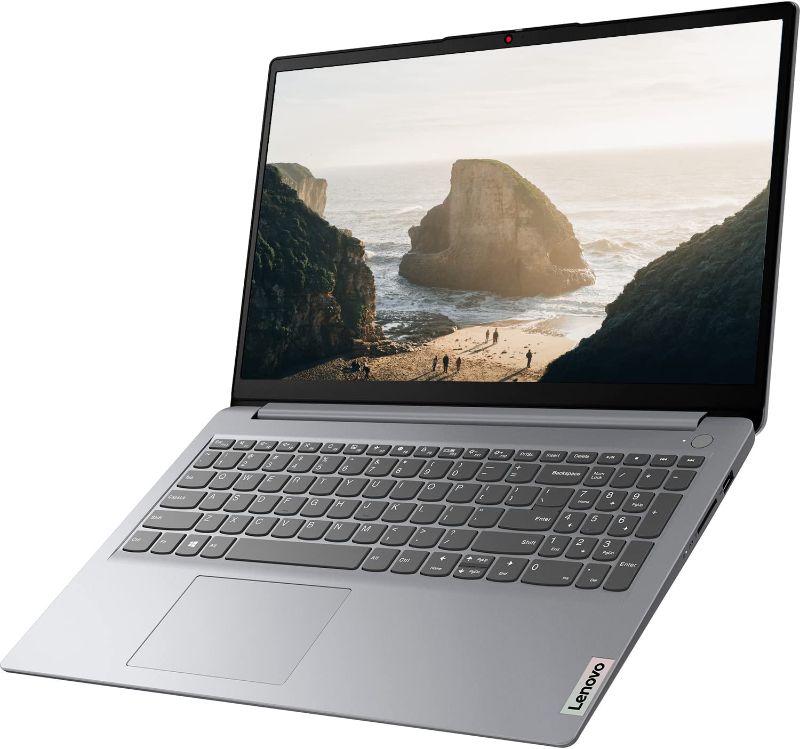 Photo 1 of Lenovo Ideapad 1 Laptop, 15.6" HD Screen, AMD Athlon Silver 3050U, 8GB RAM, Cloud Grey
