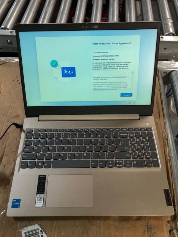 Photo 1 of Lenovo - IdeaPad 3 15" HD Touch Screen Laptop - Intel Core i3-1115G4 -  Almond