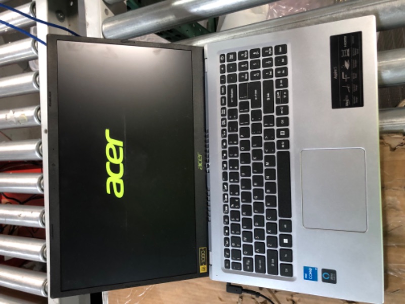 Photo 2 of **SEE NOTES**
Acer 2023 Newest Aspire 5 Slim Laptop, 15.6" Full HD Display, 20GB RAM, Silver - 1TB SSD Storage, AMD Ryzen 4-Core Processor, Backlit Keyboard, Fingerprint Login, HDMI, Ethernet Port, Type-C, Windows 11 S
