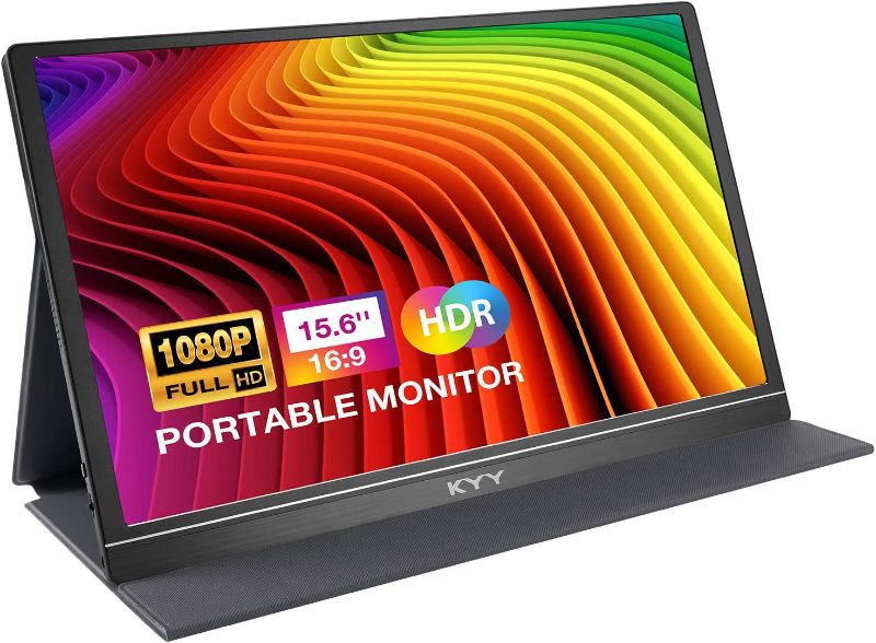 Photo 1 of KYY Portable Monitor 15.6'' FHD 1080P Portable Laptop Monitor USB C HDMI Gaming Monitor 