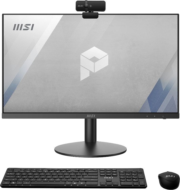 Photo 1 of MSI PRO AP241 AIO Desktop, 23.8" FHD IPS-Grade LED, Intel Core i7-11700, Black
