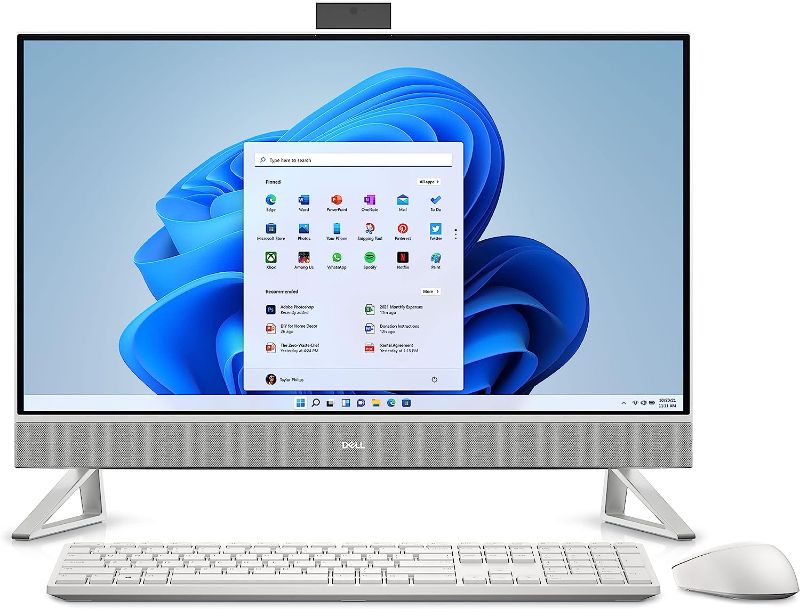 Photo 1 of Dell Inspiron 7710 27" FHD Touchscreen All-in-One Desktop Computer - 12th Gen - White
