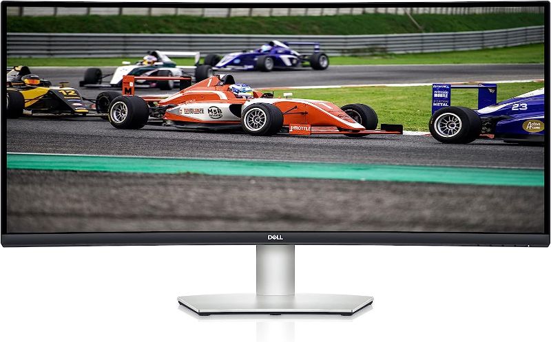 Photo 2 of Dell S3422DW - 34-inch WQHD 21:9 Curved Monitor, 3440 x 1440 at 100Hz, Silver
