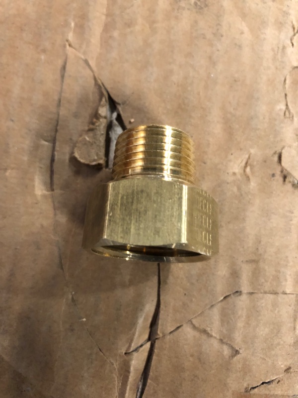 Photo 4 of 3/4 in. FHT x 3/4 in. MIP or 1/2 in. FIP Brass Multi Adapter Fitting
