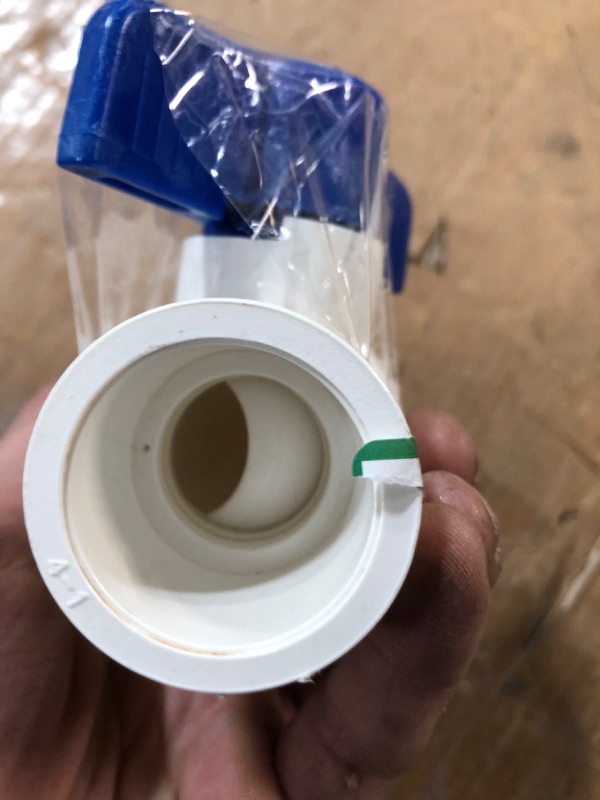 Photo 4 of 1 in. PVC Schedule 40 Slip x Slip Ball Valve