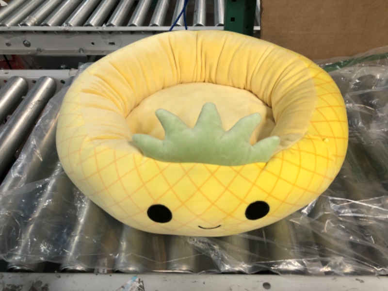 Photo 2 of [USED] Squishmallows 20-Inch Maui Pineapple Pet Bed 20” x 20”