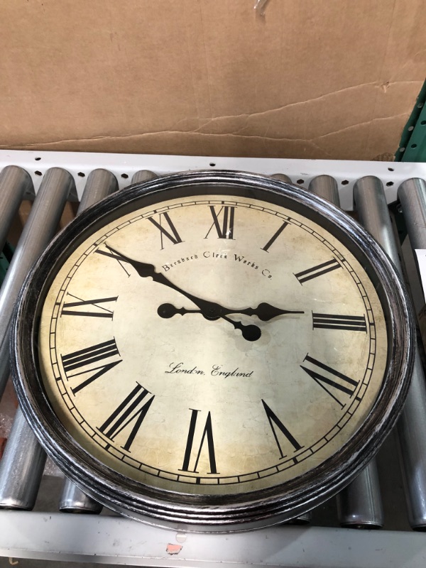 Photo 2 of [USED] Bernhard Products Large Decorative Wall Clock 20 Inch 