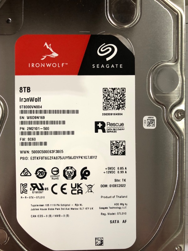 Photo 3 of Seagate IronWolf 8TB NAS Internal Hard Drive HDD – 3.5 Inch SATA 6Gb/s 