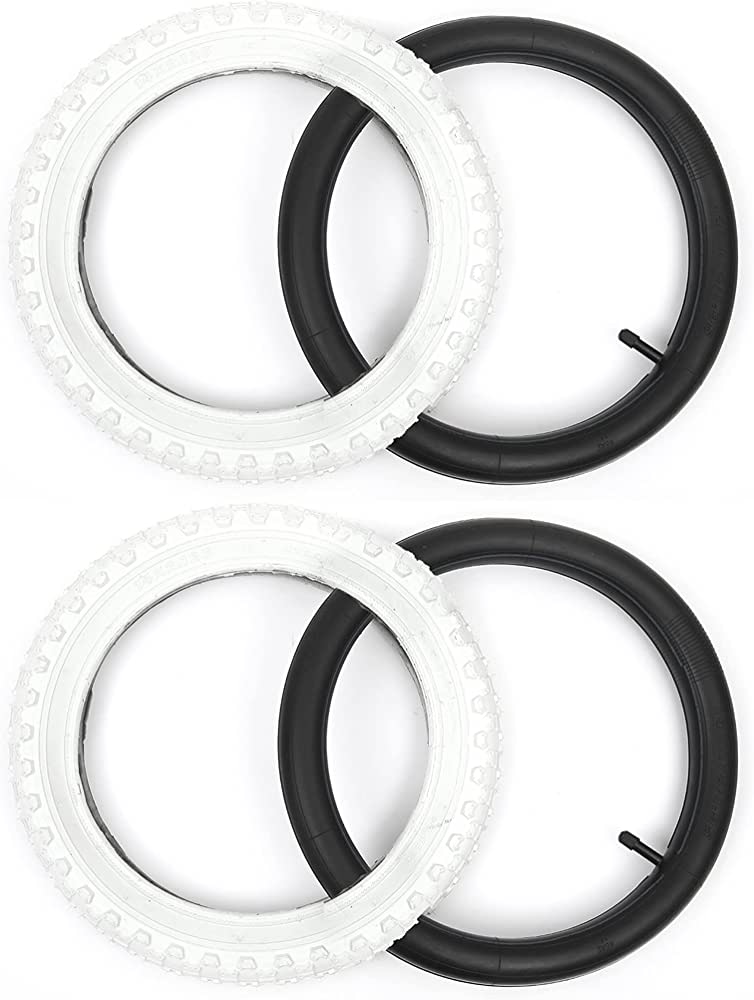 Photo 1 of CALPALMY (2 Sets) 14” Kids Bike Replacement Tires and Inner Tubes 