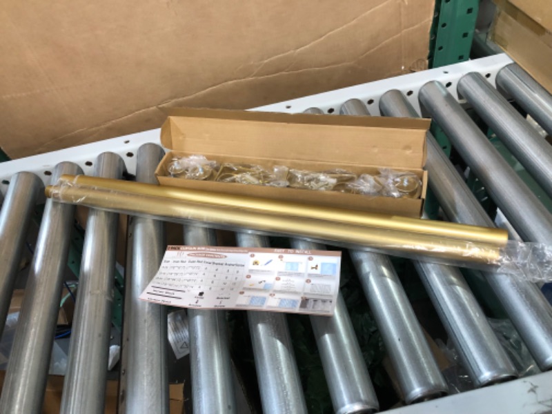 Photo 2 of [USED] Gold Curtain Rods for Windows 