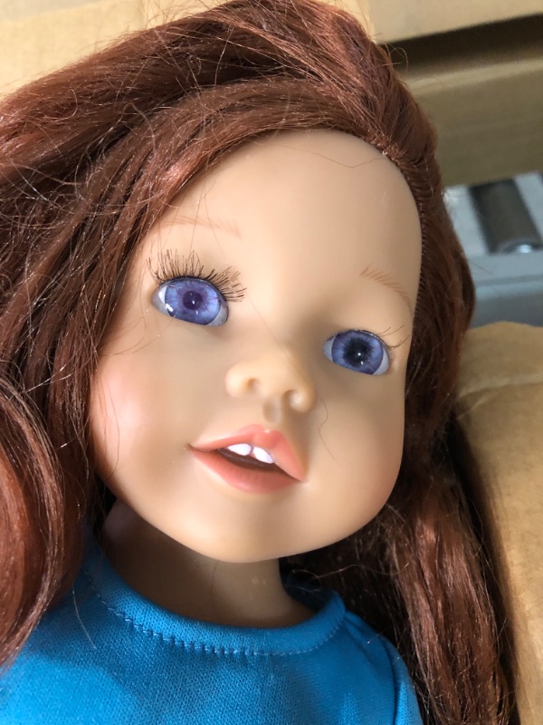 Photo 3 of [USED] Sophia's Everyday Girl Collection Posable 18'' All Vinyl Doll "Hailey" with Auburn Hair, Blue Eyes and Light Skin Tone