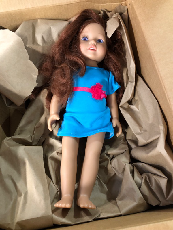 Photo 2 of [USED] Sophia's Everyday Girl Collection Posable 18'' All Vinyl Doll "Hailey" with Auburn Hair, Blue Eyes and Light Skin Tone