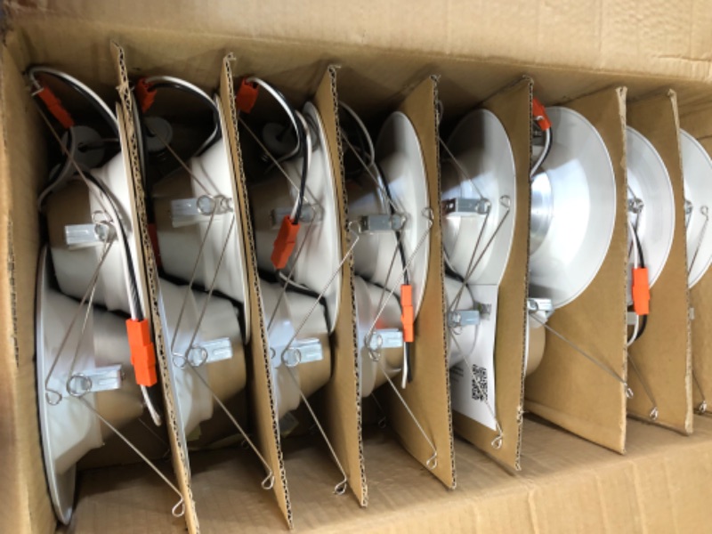 Photo 3 of [USED] Sunco Lighting 16 Pack 5/6 Inch LED Can Lights Retrofit Recessed Lighting, Baffle Trim, 