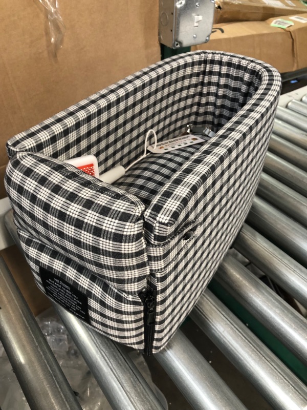 Photo 2 of [stock image similar] Small plaid booster seat for small pets