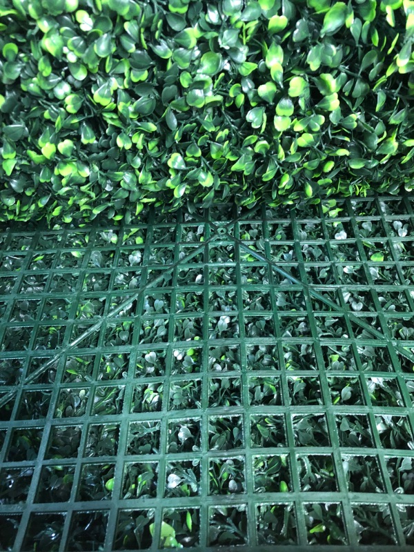 Photo 3 of  20"x20" Grass Wall, 12PCS Artificial Boxwood Panels, 4 Layers Plant Wall