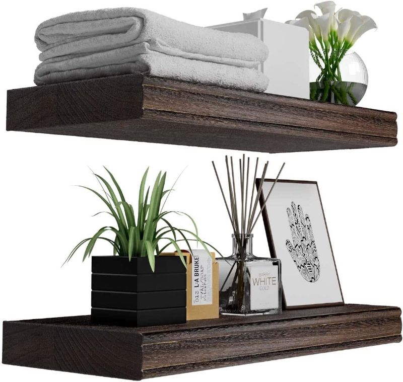 Photo 1 of ***SEE NOTES****
Rustic Farmhouse Floating Shelves, Carbonized brown 