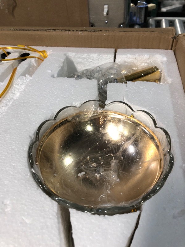 Photo 1 of *SEE NOTES* Modern Luxurious Candle Gold Crystal Chandelier, 12 Lights