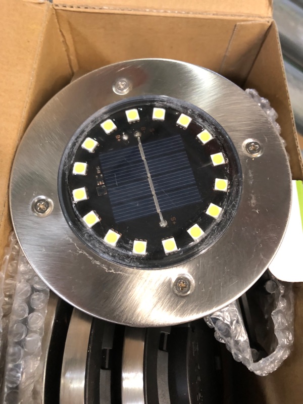 Photo 1 of *SEE NOTES* NFESOLAR Solar Lights Outdoor with 16 LEDs, White, 8pack