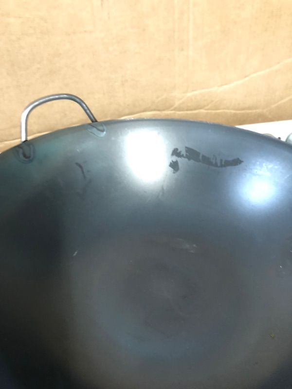 Photo 1 of *SEE NOTES* YOSUKATA Carbon Steel Wok Pan – 13.5“ Black 