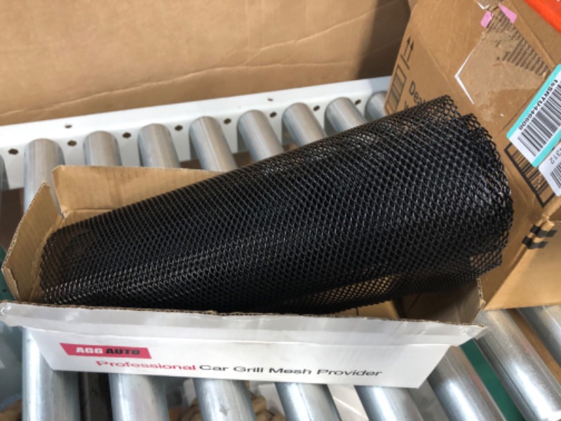Photo 1 of *SEE NOTES* AggAuto Universal 40"x13" Car Grill Mesh - Aluminum Alloy, Rhombic Hole 4x8mm