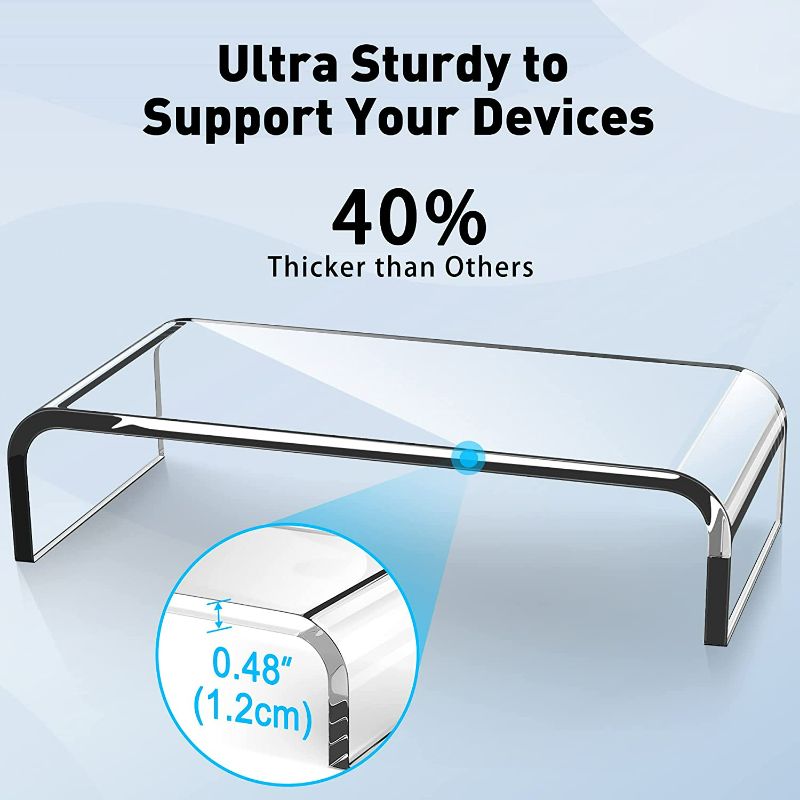 Photo 1 of AboveTEK Premium Acrylic Monitor Stand