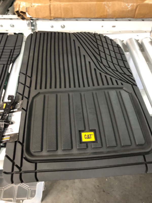 Photo 6 of *SEE NOTES - MISSING BACK SEAT MAT* Cat® CAMT-8303 Heavy Duty Car Mats All Weather Tough Liner Set, Black 