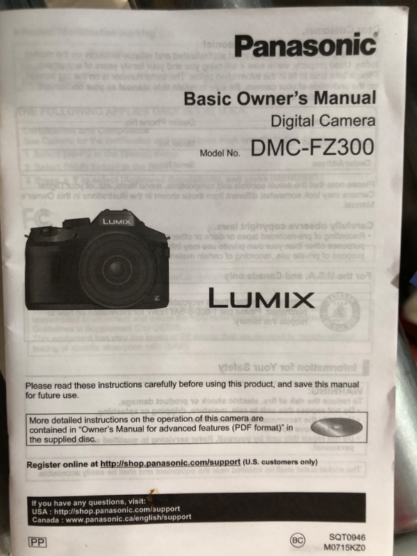 Photo 5 of Panasonic LUMIX FZ300 Digital Camera with 12.1 Megapixel 1/2.3-Inch Sensor, 4K Video, WiFi Adaptability, Splash & Dustproof Camera Body, 24X F2.8 Zoom Lens