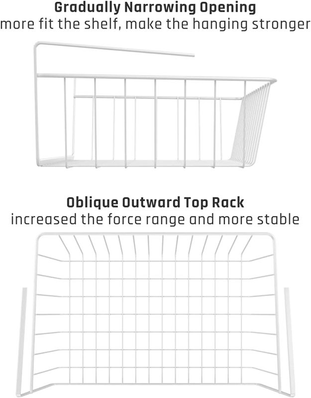 Photo 1 of (3x) HOMOKUS Under Shelf Baskets for Storage