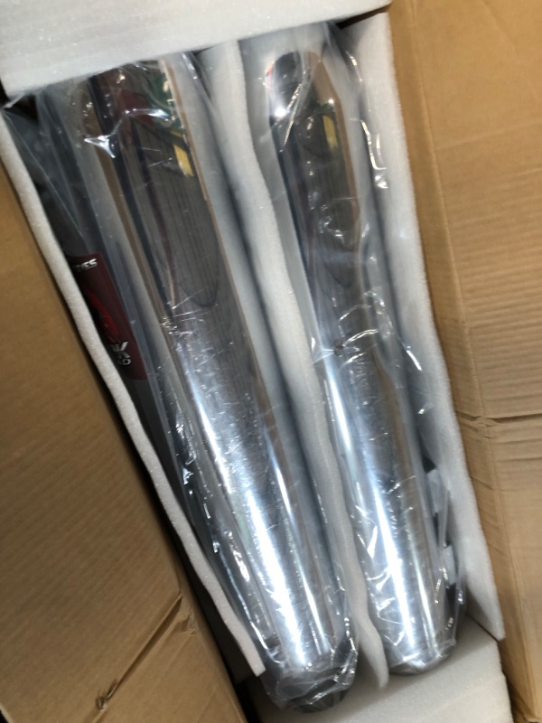Photo 1 of SHARKROAD 4" Chrome Slip-On Mufflers 