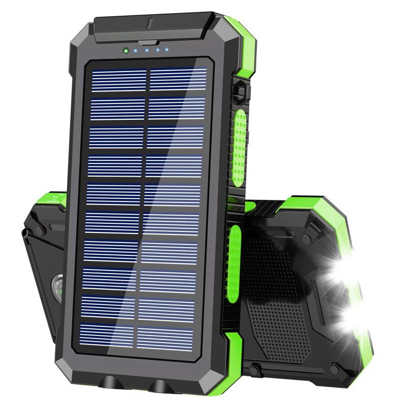 Photo 1 of Solar Charger 30000mAh, Portable Solar Power Bank External USB Battery Pack with LED Flashlight