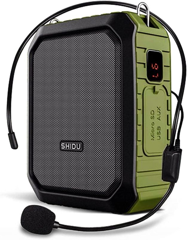 Photo 1 of Voice Amplifier for Teachers,SHIDU PA System Speaker 18W Portable Megaphone (Work of 12 hrs
