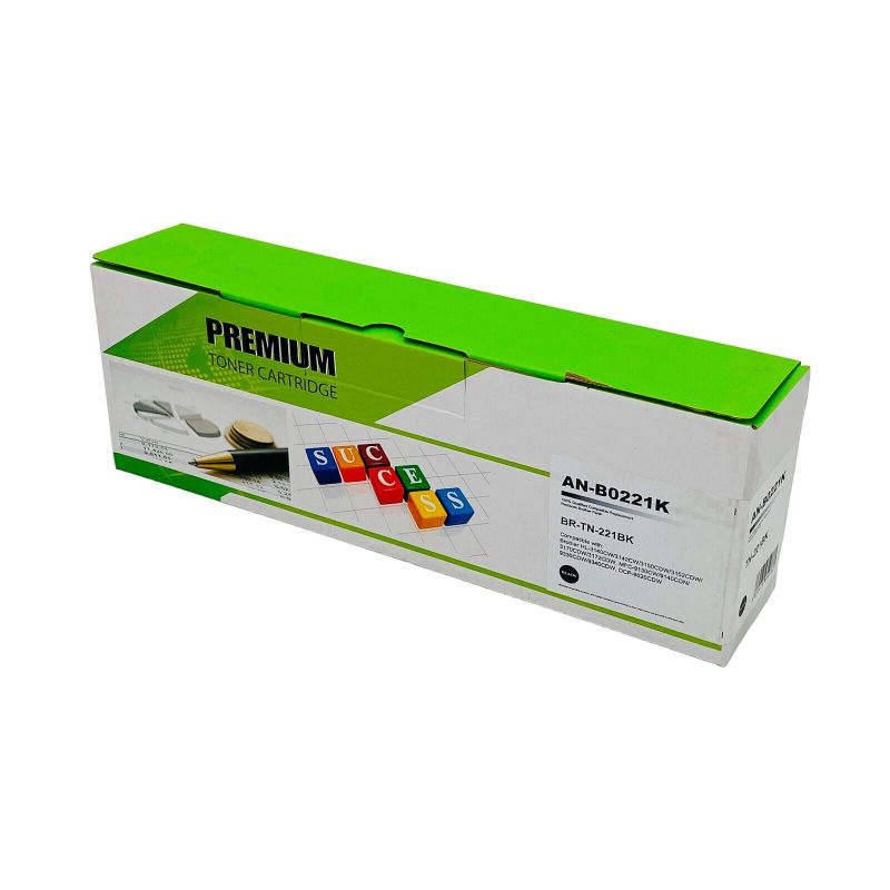 Photo 1 of TN-221BK Black Toner Cartridge for Brother HL-3140CW DCP-9020CDW MFC-9130CW
