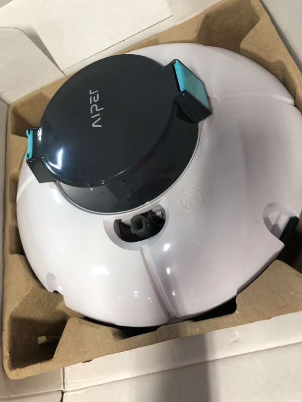 Photo 1 of RENEWED AIPER Cordless Automatic Pool Cleaner, Strong Suction with Dual Motors, Lightweight, Auto-Dock Robotic Pool Cleaner, Ideal for Above Ground Flat Pool up to 538 Sq.Ft Gray
