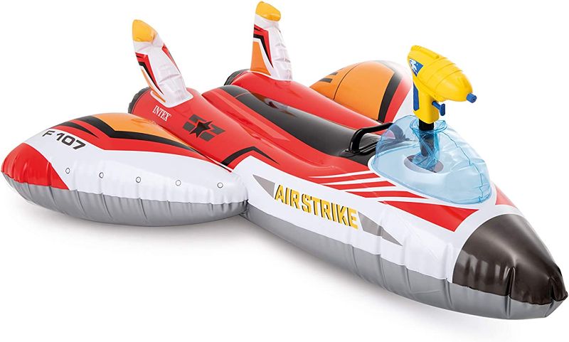 Photo 1 of *SEE NOTES* Intex Water Gun Plane Ride-On, 46in x 46in, for Ages 3+, 1 Float Red
